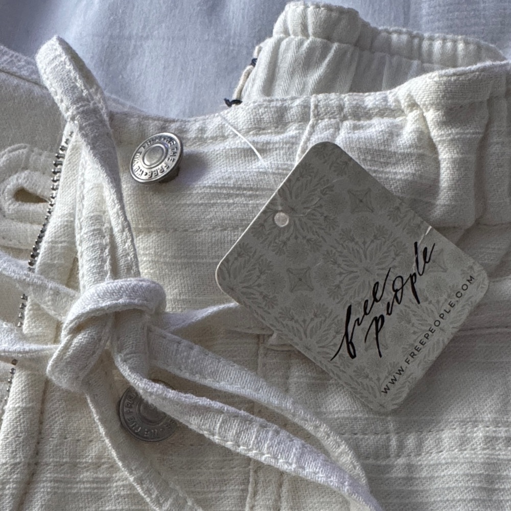 Free People Off-White Cargo Joggers - Picture 7 of 8